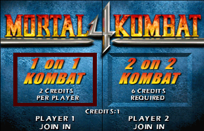 Mortal Kombat 4 (version 3.0) Title Screen